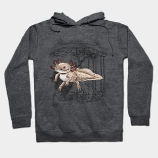 The endangered Axolotl in it's native lake Hoodie